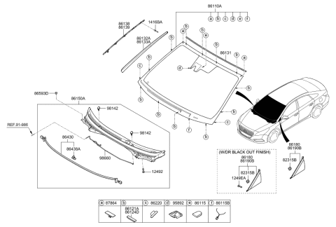 2021 Hyundai Elantra Coupler-L.D.W.S Diagram for 95892E6000