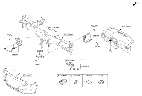 2021 Hyundai Elantra  MULT PNCS Diagram for 95430C1500VDA