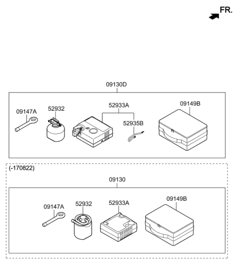 2021 Hyundai Elantra  Tool Set-OVM Diagram for 09130E6950