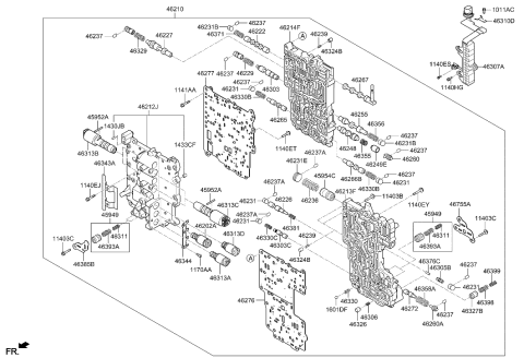 2023 Hyundai Genesis Electrified GV70  Valve-Solenoid Diagram for 463133B600