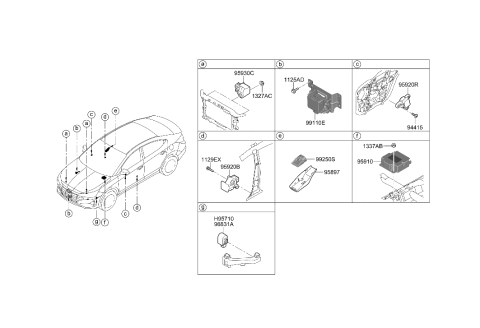 2023 Hyundai Genesis Electrified GV70  Cover-Lkas Diagram for 95897F2000
