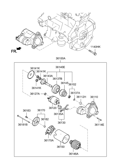 2005 Hyundai Tiburon  Ring-Stop Diagram for 361372B614