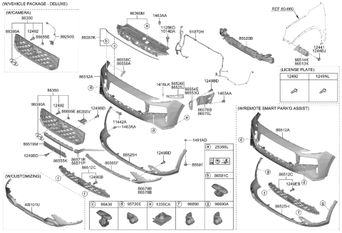 2003 Hyundai XG350  ULTRASONIC SENSOR-S.P.A.S Diagram for 99310S1900NT2