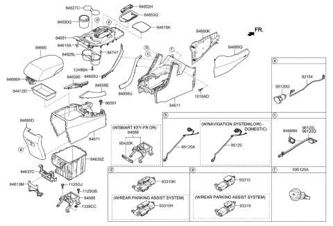 2019 Hyundai Kona Electric  Accessory Socket Assembly Diagram for 951203X901