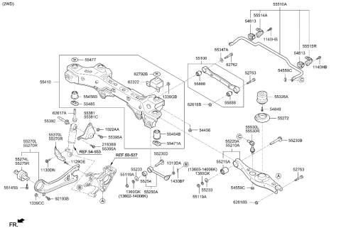 2019 Hyundai Kona Electric  Bolt Diagram for 552602W000
