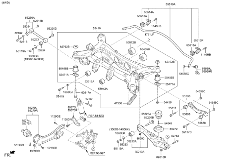 2019 Hyundai Kona Bolt Diagram for 217913W000