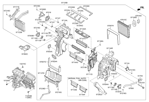 2019 Hyundai Kona  Lever-Floor Door Diagram for 971502W000
