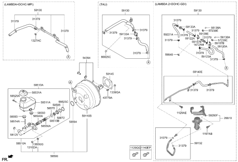 2016 Hyundai Elantra  Pump Assembly-Vacuum Diagram for 592003M000