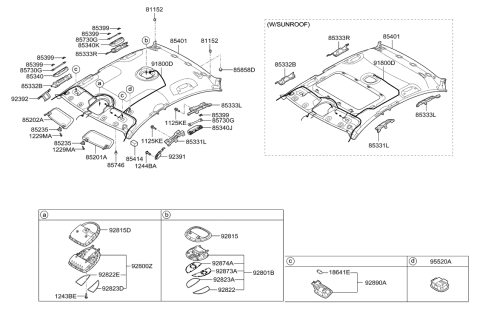 2019 Hyundai Veloster N  Bulb Diagram for 1864505019N
