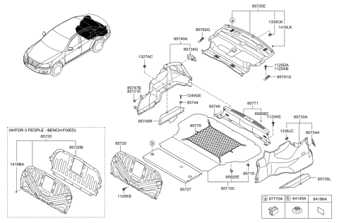 2019 Hyundai Veloster N  Rivet-Blind Diagram for 1416004123