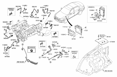 2019 Hyundai Veloster N  Bolt Diagram for 1141506147B