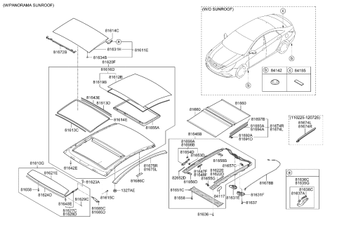 2021 Hyundai Nexo  Shoe Assembly-Fix Diagram for 816373S000