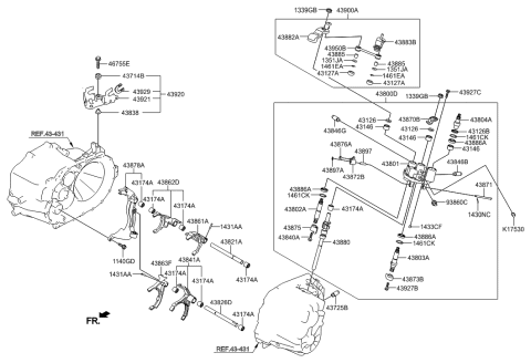2021 Hyundai Nexo Arm-Control Diagram for 4380424700