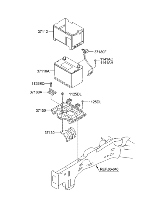 2021 Hyundai Nexo  Bolt(Spring Washer) Diagram for 1129308306B