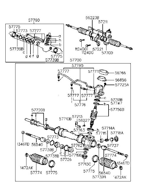 2022 Hyundai Accent Bush Assembly-Rack Diagram for 5772622000