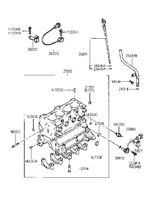 2023 Hyundai Kona Stud Diagram for 1151410251