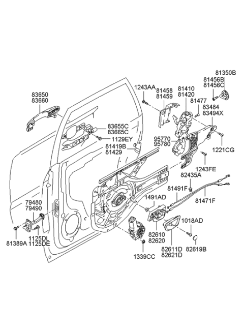 2021 Hyundai Kona  Bolt-Washer Assembly Diagram for 1129308206B