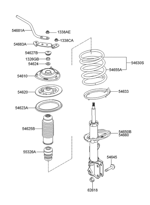 2021 Hyundai Genesis G80  Cover-Insulator Dust Diagram for 546271F000