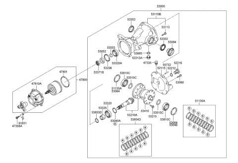 2021 Hyundai Genesis G90  Seal-Oil Diagram for 5306839200