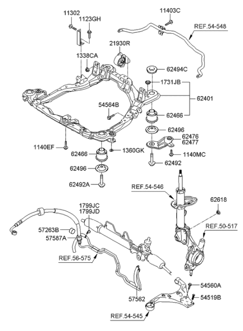 2021 Hyundai Genesis G70 Bolt Diagram for 624922E000