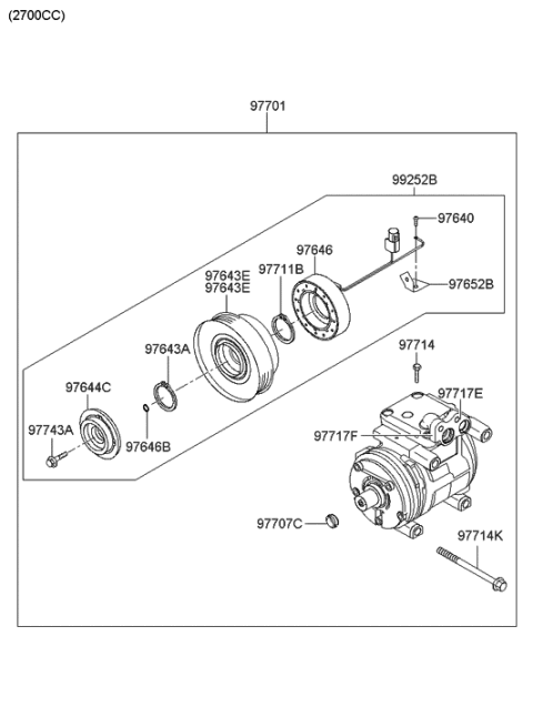 2021 Hyundai Genesis G90  Bolt Diagram for 9764734570