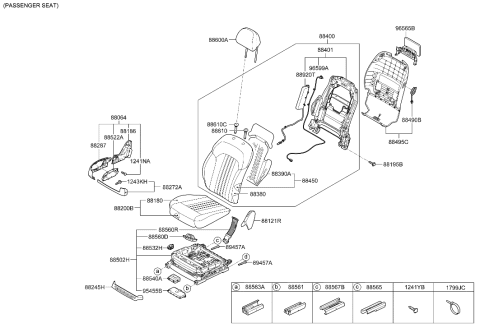 2023 Hyundai Genesis GV60  Tapping Screw-COUNTERSINK Head Diagram for 1243303083