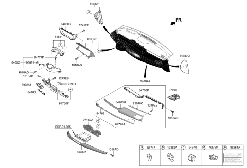 2016 Hyundai Sonata Hybrid  Switch Assembly-Tilt & Tele Diagram for 93691D2100NBD