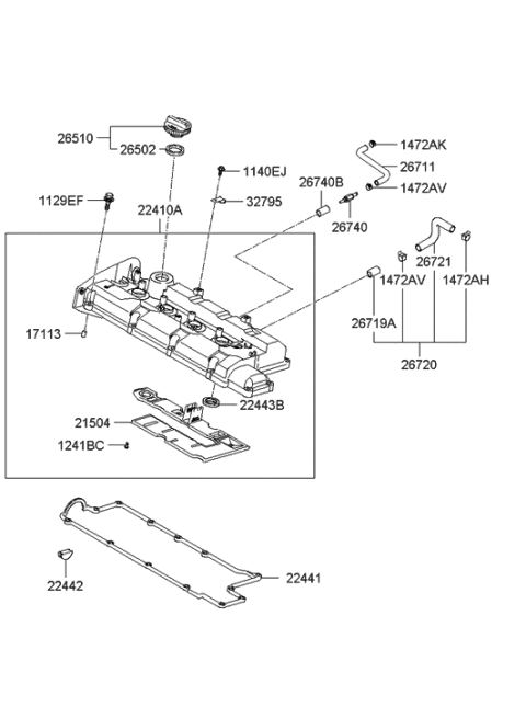 2018 Hyundai Santa Fe  Clamp-Cable Diagram for 2748837103