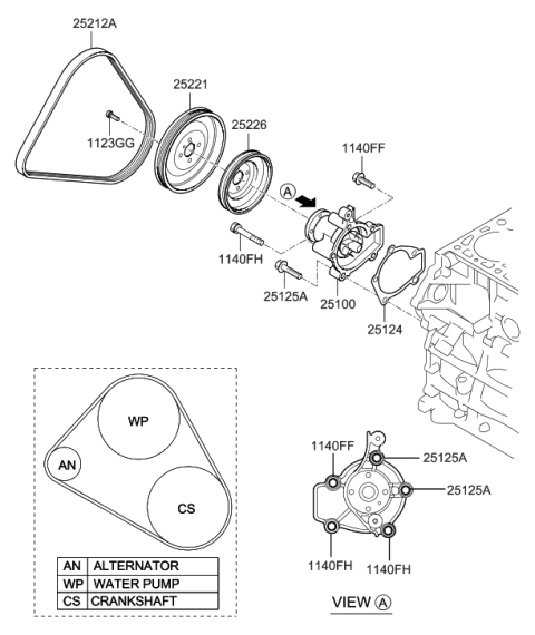 2018 Hyundai Santa Fe  Bolt Diagram for 1123308321