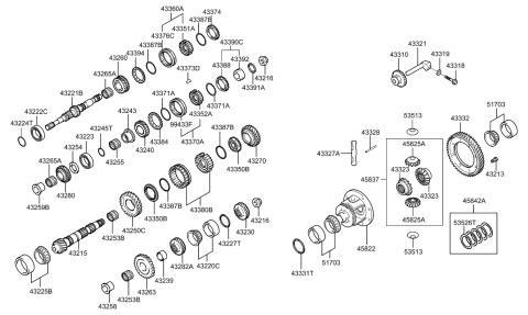 2018 Hyundai Santa Fe  SPACER Diagram for 4322728000