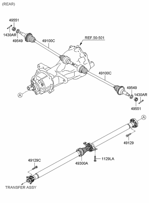 2020 Hyundai Sonata  Bolt Diagram for 491292B300
