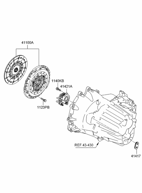 2020 Hyundai Sonata  Bolt-FLANGE Diagram for 1140506203