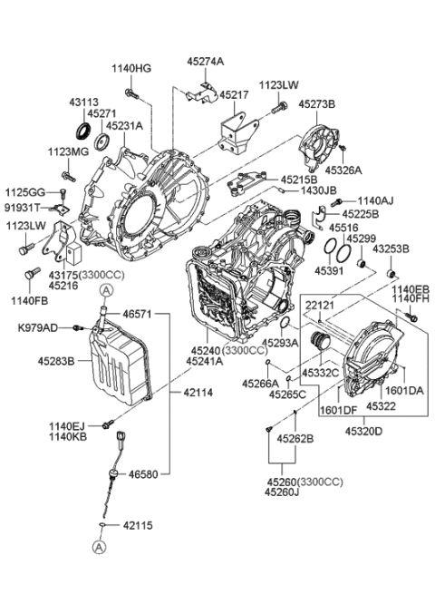 2020 Hyundai Sonata Bolt Diagram for 1140308126K
