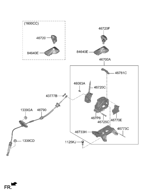 2009 Hyundai Accent  Pin-Lock Diagram for 46774J5100