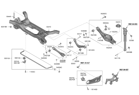 2009 Hyundai Accent Bolt-FLANGE Diagram for 551171G000