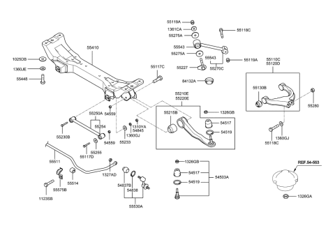 2009 Hyundai Genesis  Bolt Diagram for 5544838000