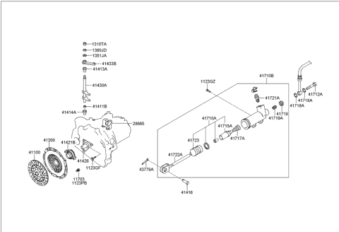 2012 Hyundai Genesis  Spring-Return Diagram for 4171739000