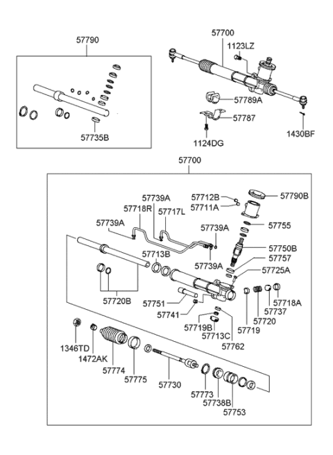 1992 Hyundai Excel  Valve-Assembly Diagram for 5775238010