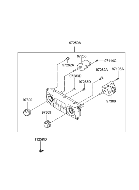 1994 Hyundai Excel Screw-Tapping Diagram for 971143A000