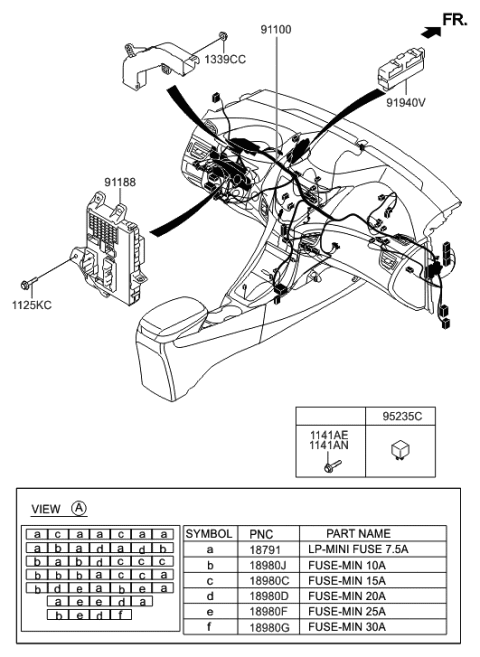 1996 Hyundai Accent  Ignition Control Module Relay Box Assembly Diagram for 919403X070