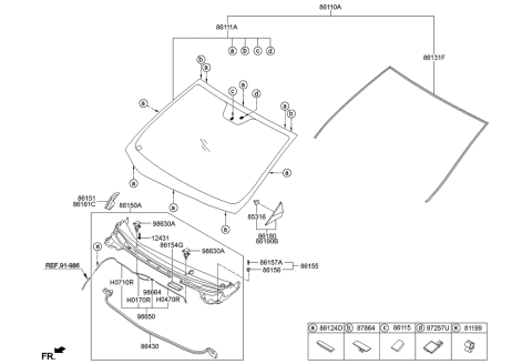 1994 Hyundai Accent Hose Diagram for 1792504047