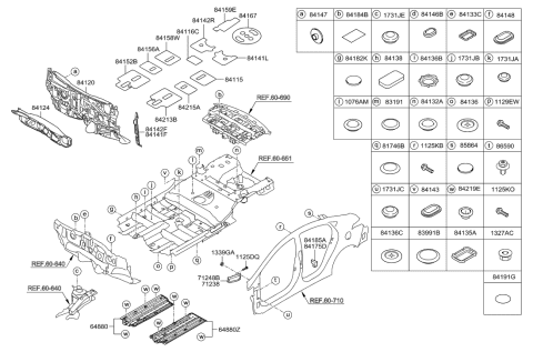 1994 Hyundai Accent  Bolt(Windshield Washer) Diagram for 1129308256K
