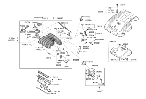 2009 Hyundai Sonata  Bolt Diagram for 1123308206K