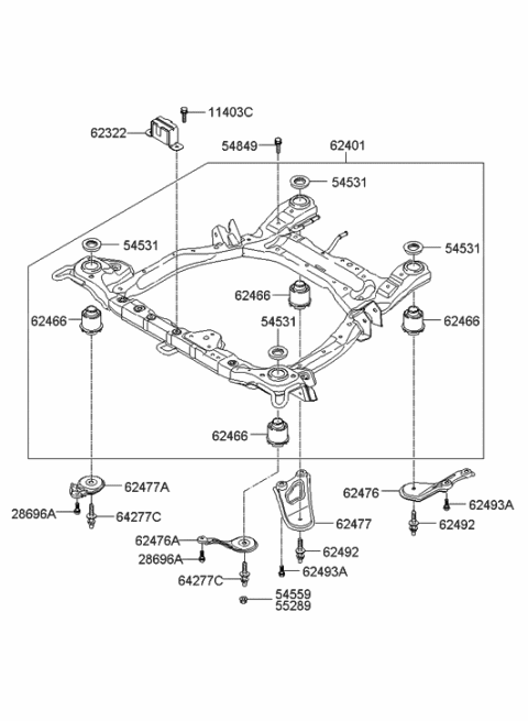 2020 Hyundai Veloster N  Bolt-Washer Assembly Diagram for 624922B000