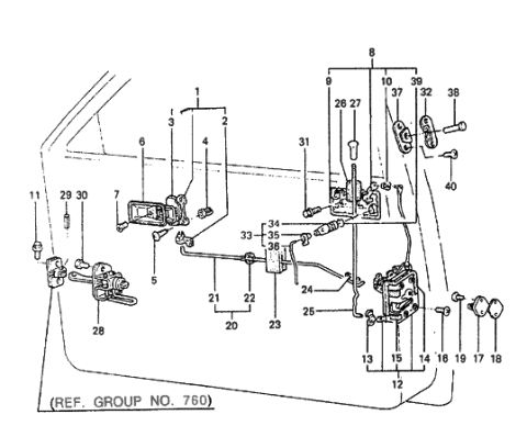 2014 Hyundai Veloster  Clip-Rod Diagram for 8366711400