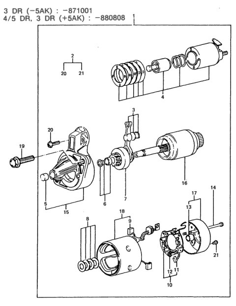 2011 Hyundai Veloster  Screw Set-Starter Diagram for 3611111130