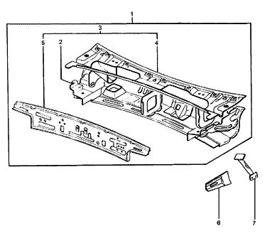 2014 Hyundai Veloster  Panel Assembly-Cowl Top Outer Diagram for 6671021300