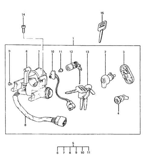 2012 Hyundai Veloster  Screw-Machine(Windshield Washer) Diagram for 1231003061