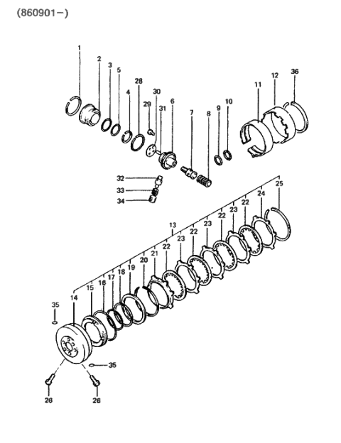 2014 Hyundai Veloster Nut Diagram for 1311110001