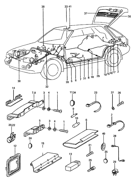 2012 Hyundai Veloster  Clip-Guide Diagram for 8147311001